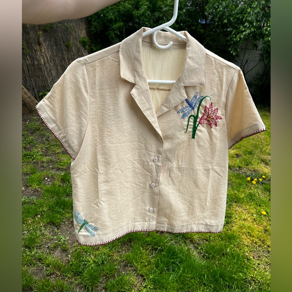 Hand embroidered shirt